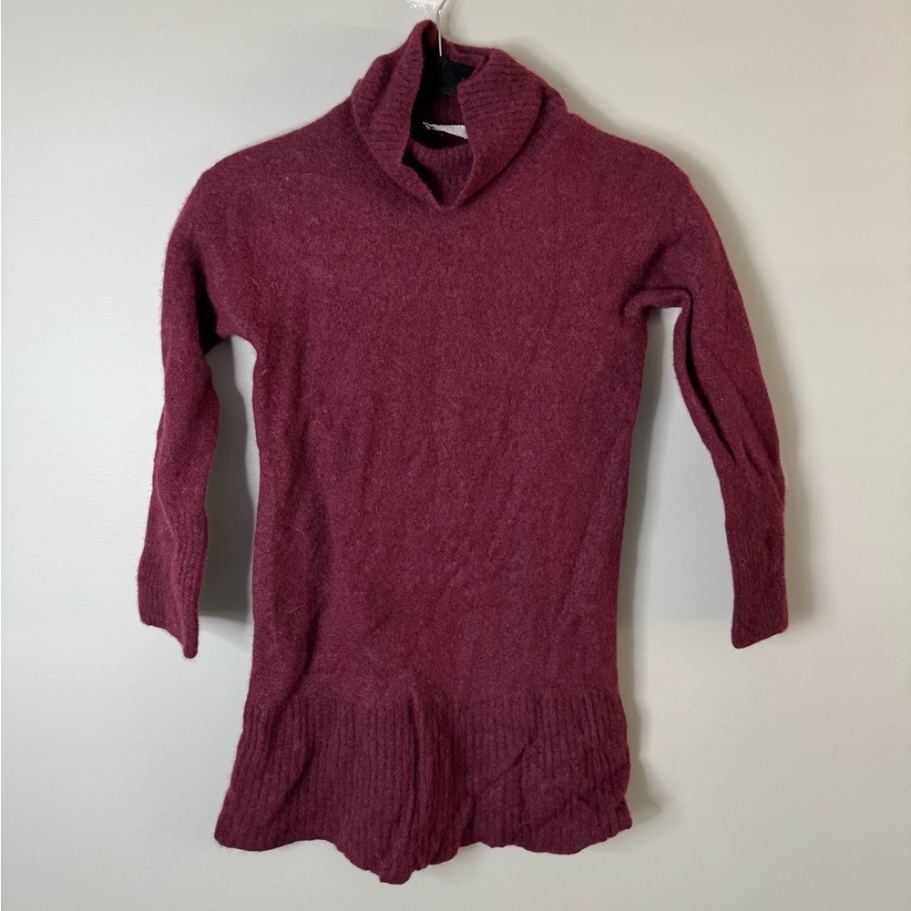 Everlane Wool- Blend Burgundy Sweater